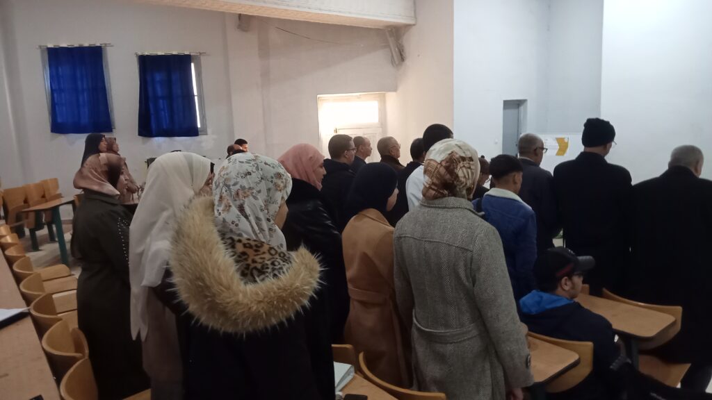 جانب من فعاليات الندوة الأدبية بقسم اللغة والأدب العربي يوم: 12 ماي 2024