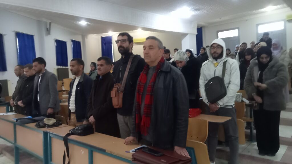 جانب من فعاليات الندوة الأدبية بقسم اللغة والأدب العربي يوم: 12 ماي 2024