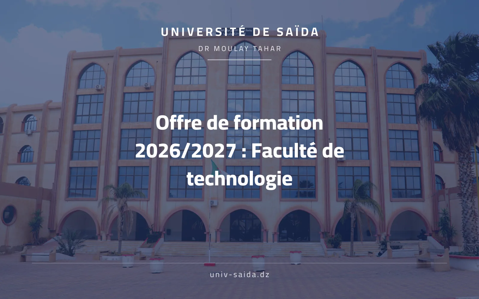 Training offer 2026/2027: Faculty of Technology