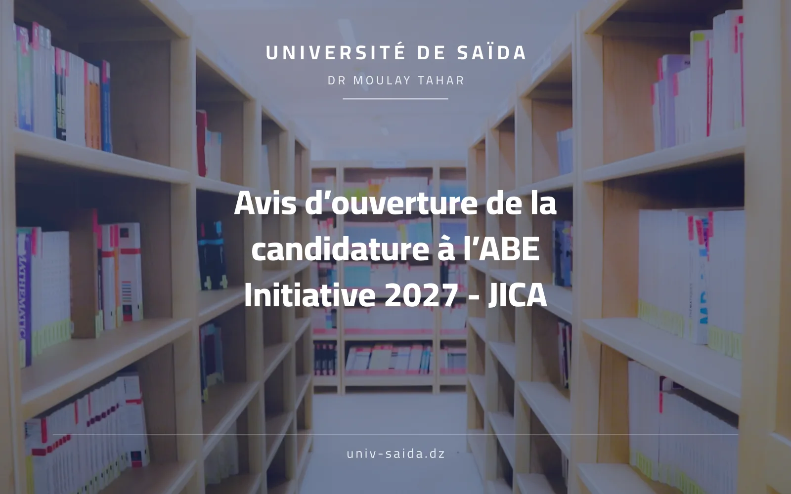 Notice of opening of application for the ABE Initiative 2027 - JICA