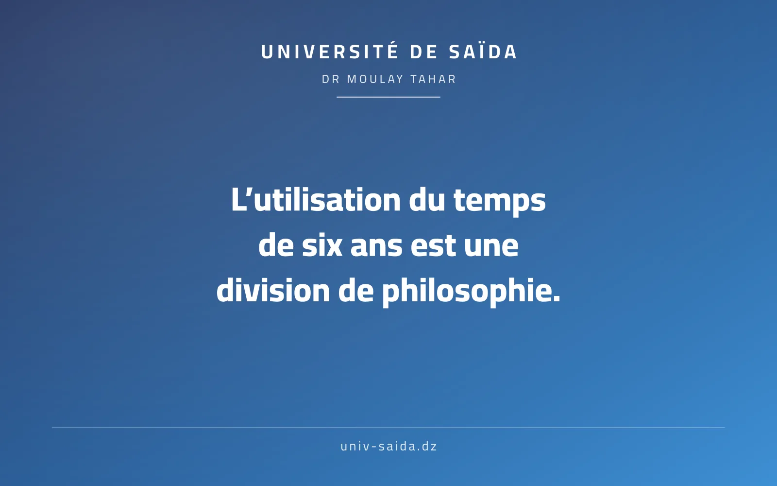 The use of the first hexa-time is a philosophy division.