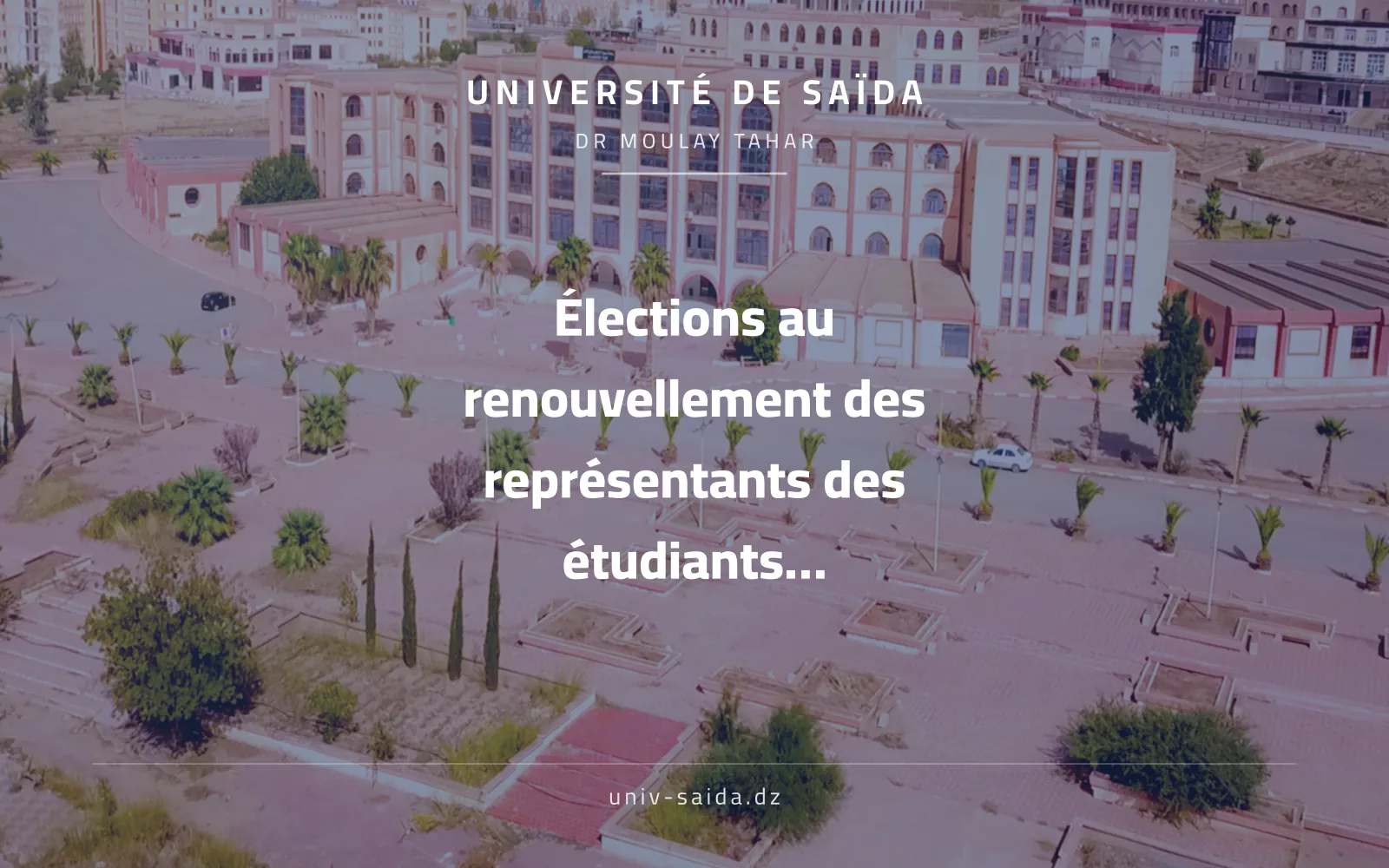 Élections au renouvellement des représentants des étudiants au Conseil d’administration de l’Université