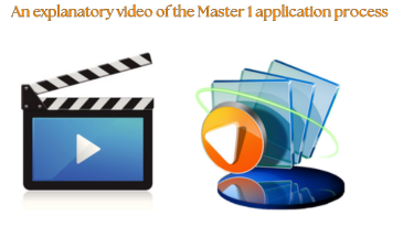 An explanatory video of the Master 1 application process