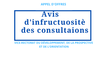 Avis d’fructuosité des consultation N°22 et N°27