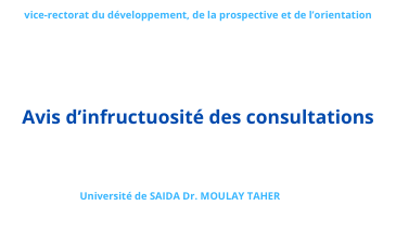 Avis d’infructuosité des consultations N°28, N°30 et N°31