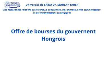 Offre de bourses du gouvernent Hongrois