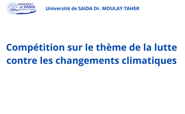 Compétition sur le thème de la lutte contre les changements climatiques