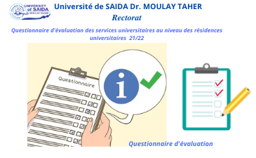 Questionnaire d’évaluation des services universitaires au niveau des résidences universitaires  21/22