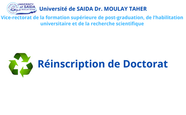 Réinscription de Doctorat