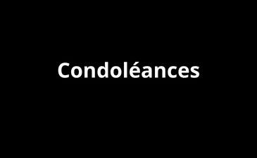 Condoléances