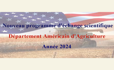 Nouveau programme d’échange scientifique du département Américain d’Agriculture