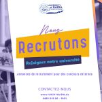 Annonces de recrutement pour des concours externes