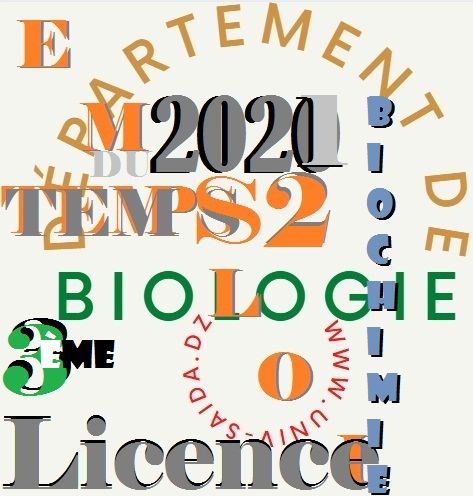 Emploi du Temps                                  Biochimie                                                           L3 S2