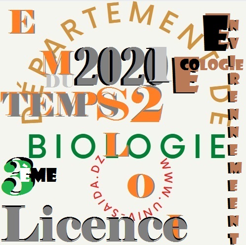 Emploi du Temps                                    Ecologie                                                                   L3 S2           2020- 2021