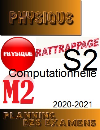Rattrapages M2Computationn(S1) 2021