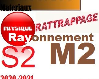 Rattrapages M2Rayonnement(S1) 2021
