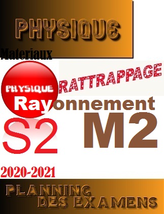 Rattrapages M2Rayonnement(S1) 2021