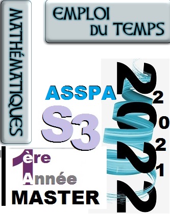 Emploi du Temps M1 ASSPA  S3 2021- 2022