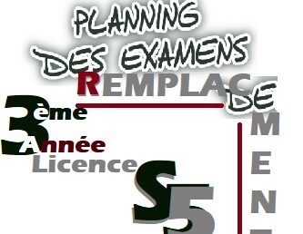 L3 Planning de  remplacement S5 2021-2022