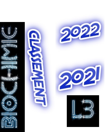 Classement   Biochimie  L3  2021-2022