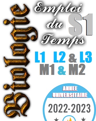 Emploi du Temps Emploi du Temps