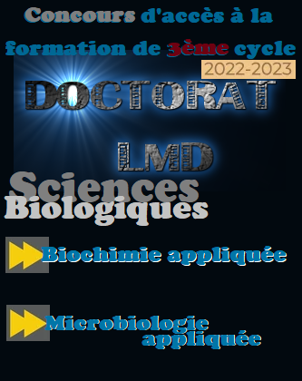 Concours (Doctorat LMD) 3ème cycle  2022-2023