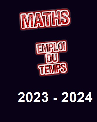 Emploi du Temps 2023 -2024