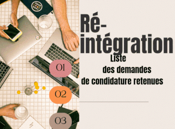 Ré-intégration liste retenue