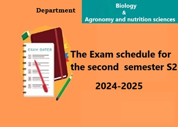 Final Second Semester (S2) Exam Timetable