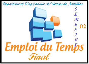 Emploi du Temps final 2025/2026