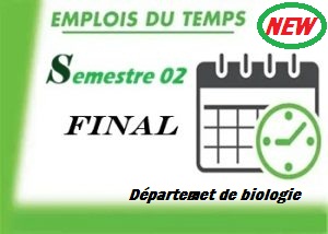 Emploi du Temps Final 2025/2026