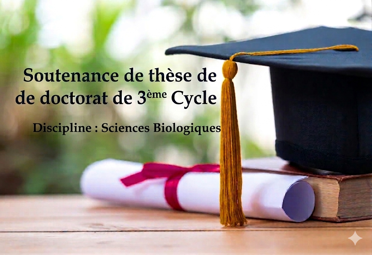 Soutenance de thèse de doctorat de 3éme Cycle