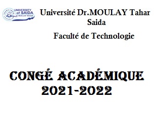 Congé académique 2021 – 2022 (Vague 01 _ L1 – L3 – M2) Congé académique 2021 – 2022 (Vague 01 _ L1 – L3 – M2)