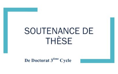 Avis de soutenance de thèse de Doctorat ELT