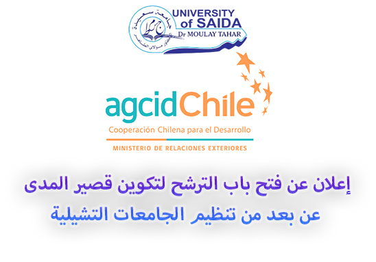 إعلان عن فتح باب الترشح لتكوين قصير المدى عن بعد من تنظيم الجامعات التشيلية إعلان عن فتح باب الترشح لتكوين قصير المدى عن بعد من تنظيم الجامعات التشيلية