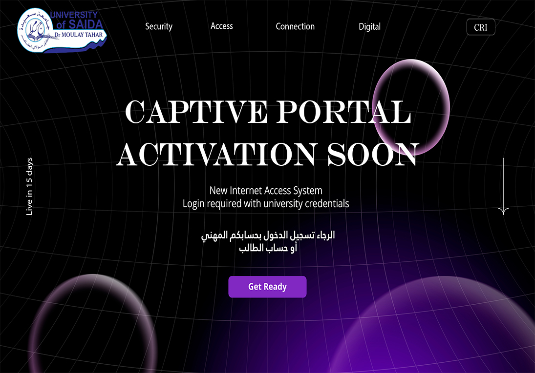 بخصوص إنطلاق خدمة Captive Portal