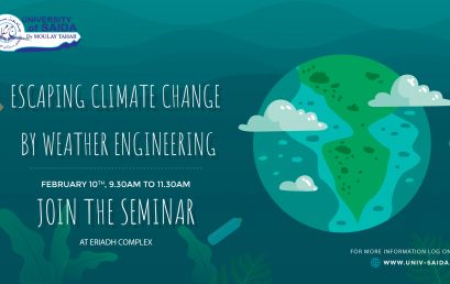 تنظيم ندوة تحت عنوان Escaping Climate Change by Weather Engineering