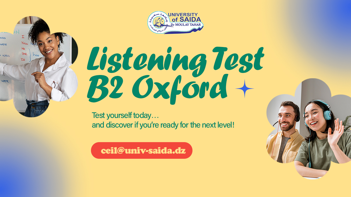 اختبار الاستماع في اللغة الإنجليزية – مستوى B2 (أكسفورد)